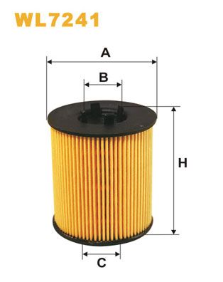 WIX FILTERS Öljynsuodatin WL7241